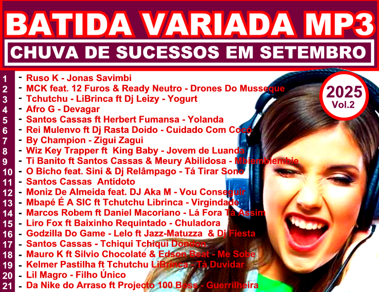 Batida Variada Mp3 Vol.2 – Chuva de Sucessos Em Setembro (21 Músicas)